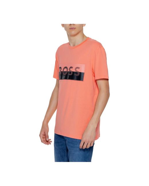 Boss Casual t-shirt frühjahr/sommer kollektion in Orange für Herren