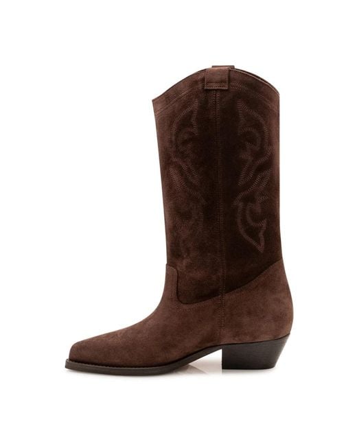 Ba&sh Brown Cowboy & Biker Boots