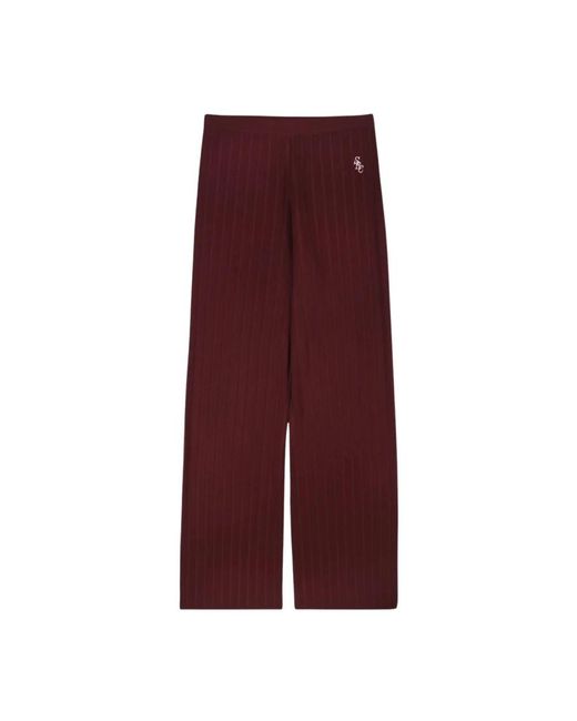 Sporty & Rich Purple Wide Trousers