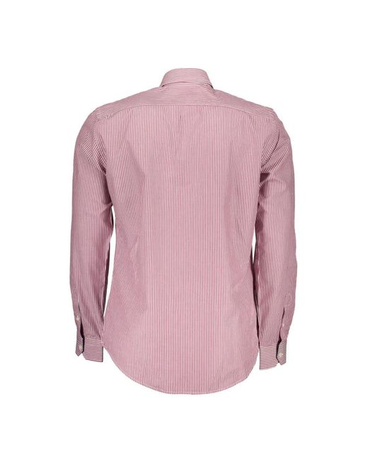 Harmont & Blaine Kontrastmanschetten baumwollhemd in Pink für Herren