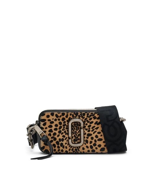 Marc Jacobs Black Leopardenmuster leder umhängetasche