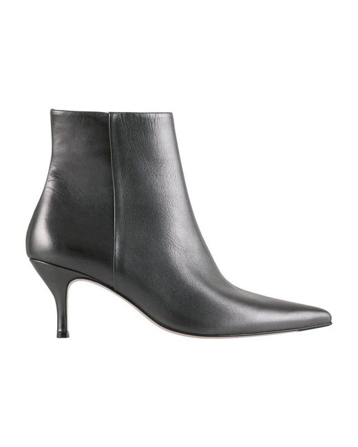 Högl Gray Kitten Heel Booties Tony