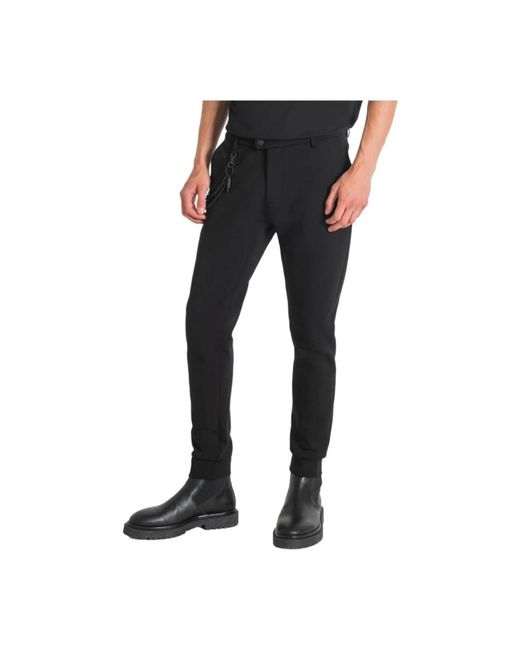 Antony Morato Black Slim-Fit Trousers for men