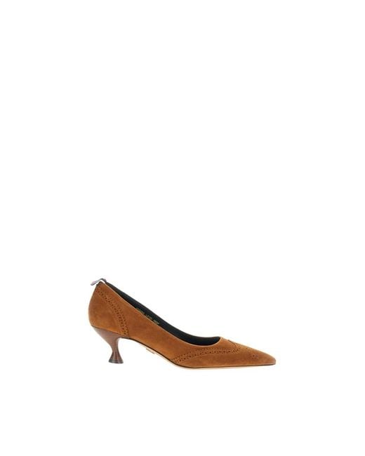 Thom Browne Brown Wingtip Pumps