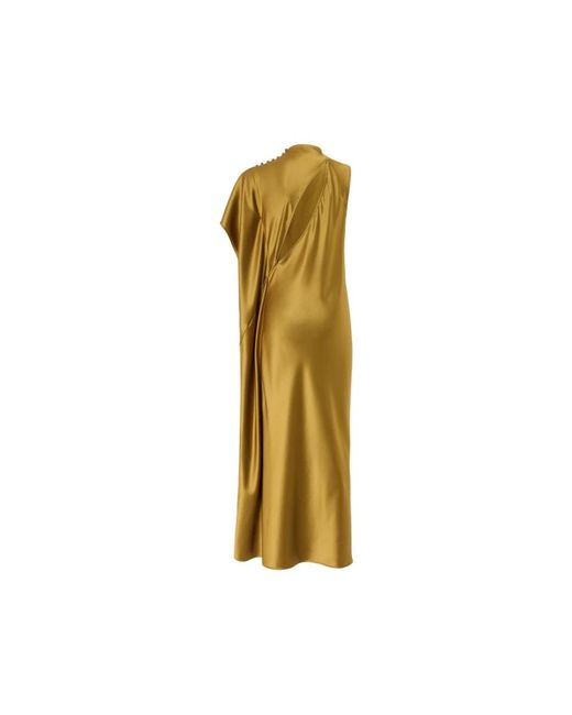 Pinko Maxi Jurken in het Metallic