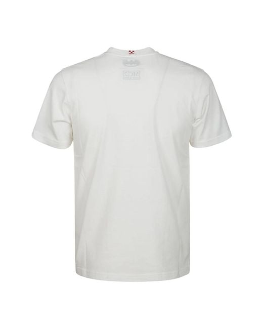 Mc2 Saint Barth Batman weiße baumwoll-t-shirt in White für Herren