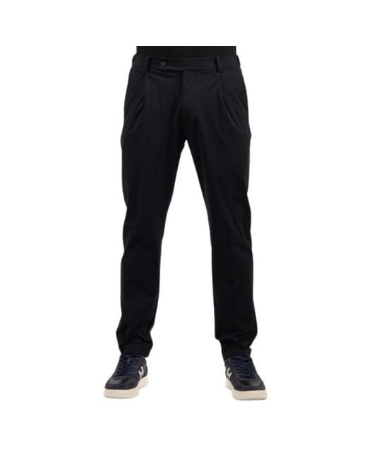BERWICK 1707 Black Chinos for men