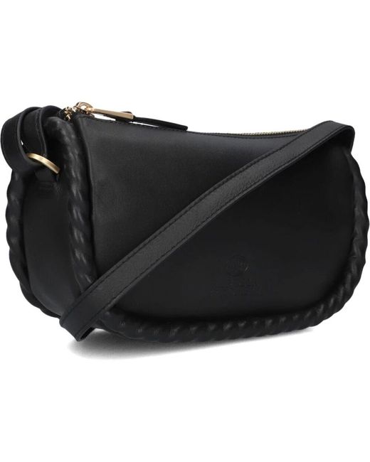 Fred De La Bretoniere Black Adagio Crossbody Nappa Leder Tasche