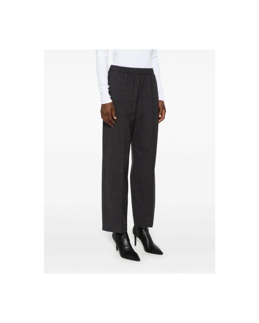 Fabiana Filippi Black Straight Trousers