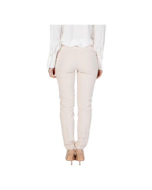 Rinascimento White Slim-Fit Trousers