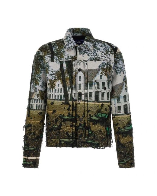 Junya Watanabe Green Denim Jackets for men