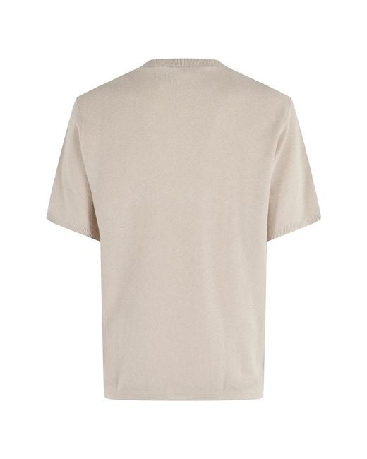 Aspesi Natural Round-Neck Knitwear for men