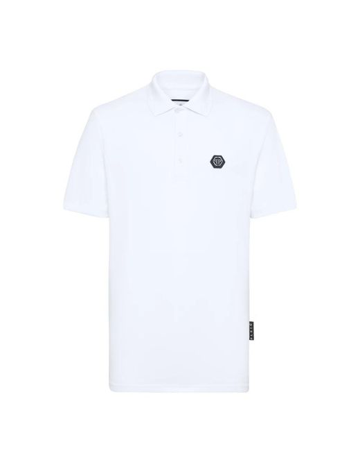 Philipp Plein White Polo Shirts for men