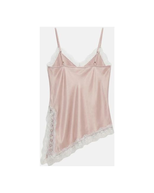 Imperial Pink Sleeveless Tops