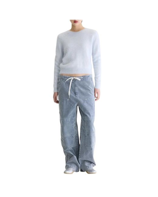 Bellerose Blue Round-Neck Knitwear