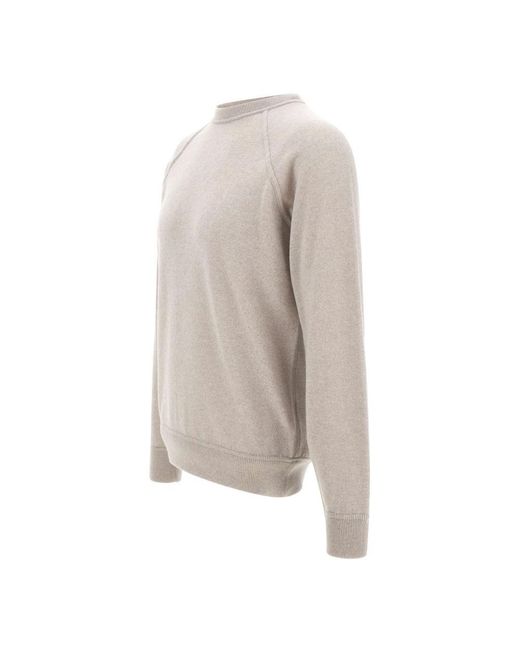 FILIPPO DE LAURENTIIS Gray Round-Neck Knitwear for men