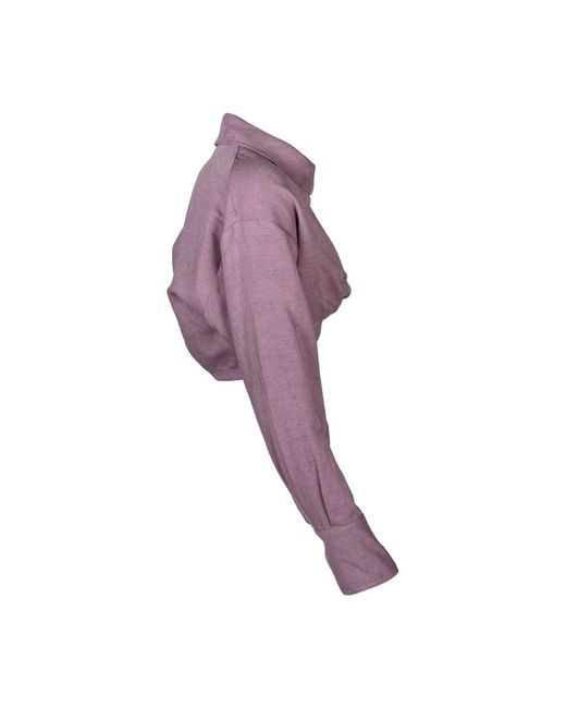Erika Cavallini Semi Couture Purple Shirts