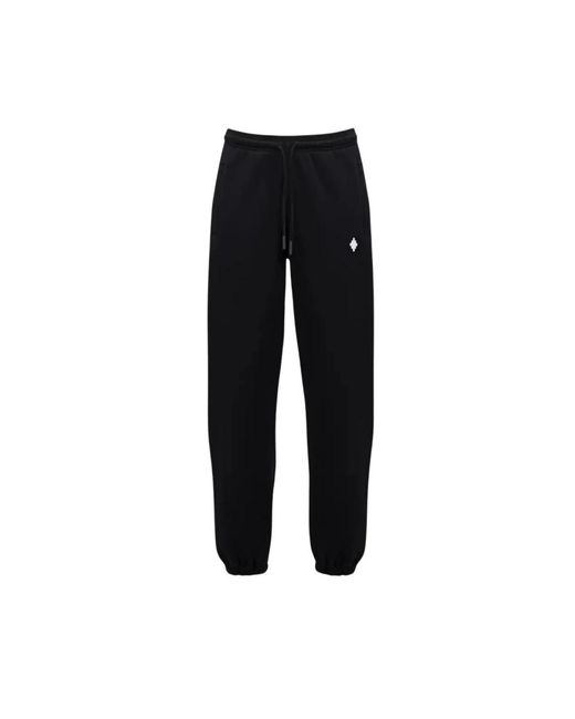 Marcelo Burlon Broeken ,Zwart ,Katoen Cross Relax Trainingsbroeken in het Black voor heren