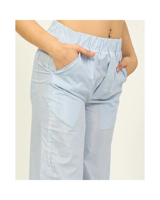 Trousers > wide trousers Jijil en coloris Blue