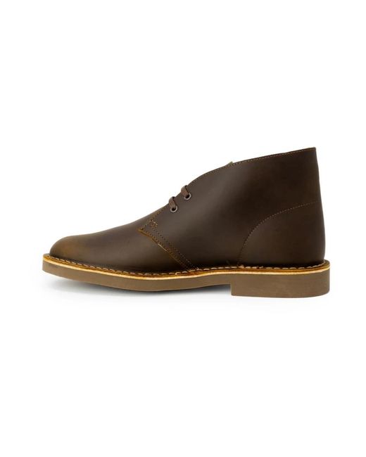 Clarks Gray Lace-Up Boots for men