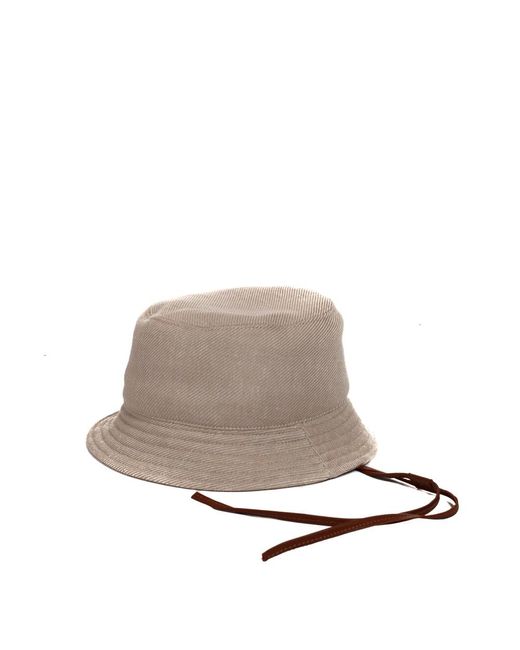 Cappello pescatore in lana-lino-seta sabbia di Eleventy in Gray da Uomo