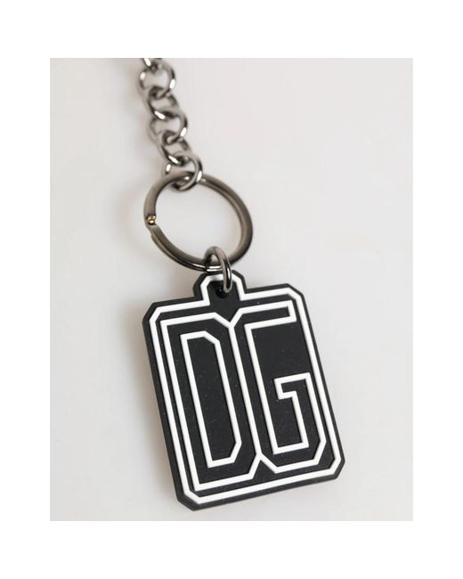 Dolce & Gabbana Metallic Keychains for men
