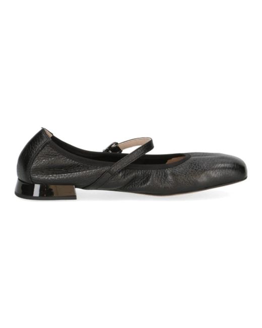 Caprice Black Ballerina Shoes