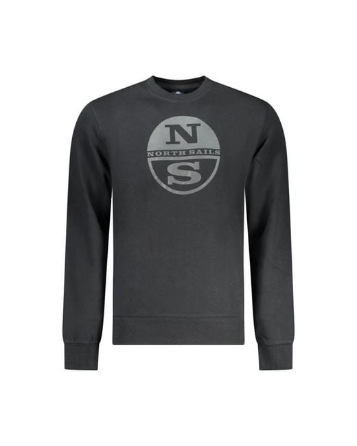 North Sails Black Sweatshirts for men