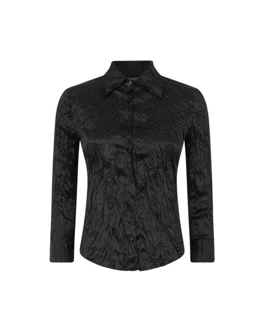 Roberto Cavalli Zijden Python Print Shirt in het Black