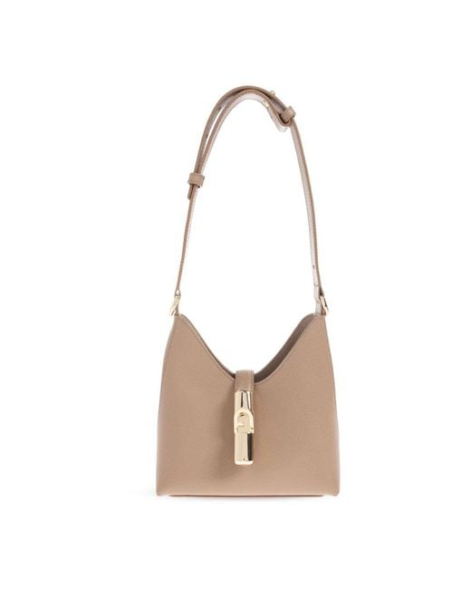 Furla White Iride Mini Hobo-Tasche