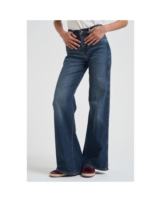 Wide Jeans 7 For All Mankind de color Blue