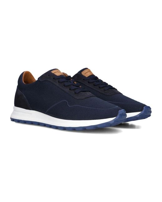 Stefano Lauran Blaue Nubuk Herren Schnürschuhe in Blue für Herren