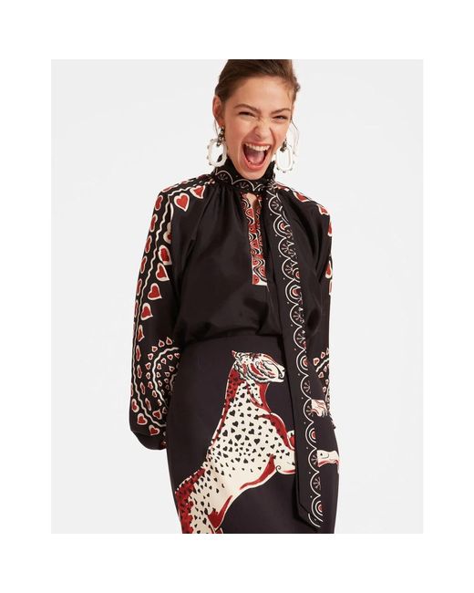 LaDoubleJ Overhemden ,Zwart ,Cerere Blouse in het Black