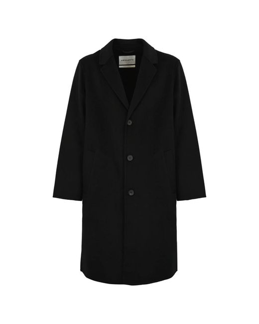 Amaranto Black Single-Breasted Coats for men