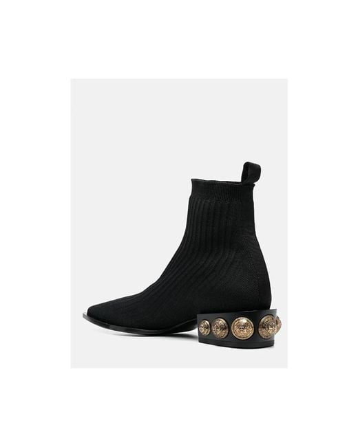Balmain Black Heeled Boots