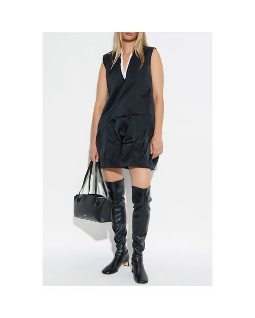 Jil Sander Black Short Dresses