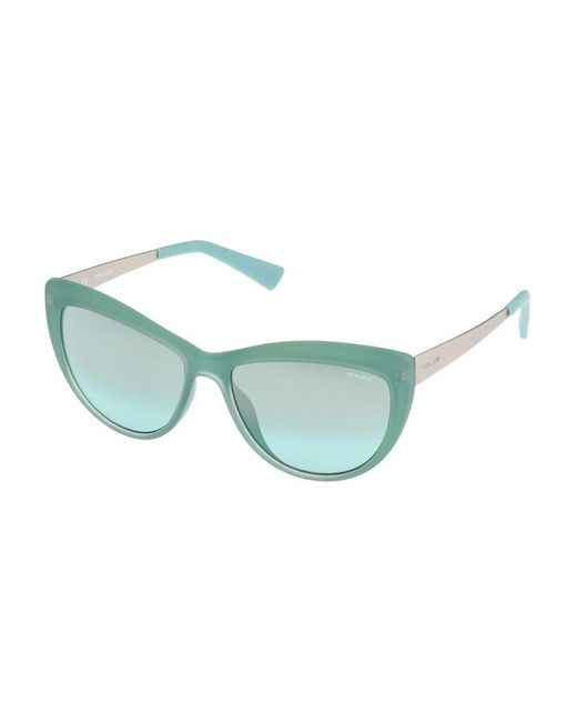 Police Grüne metallsonnenbrille mit schutz in Blue für Herren