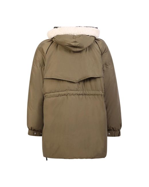 Sacai Green Down Jackets for men
