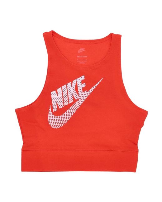 Nike Red Sleeveless Tops