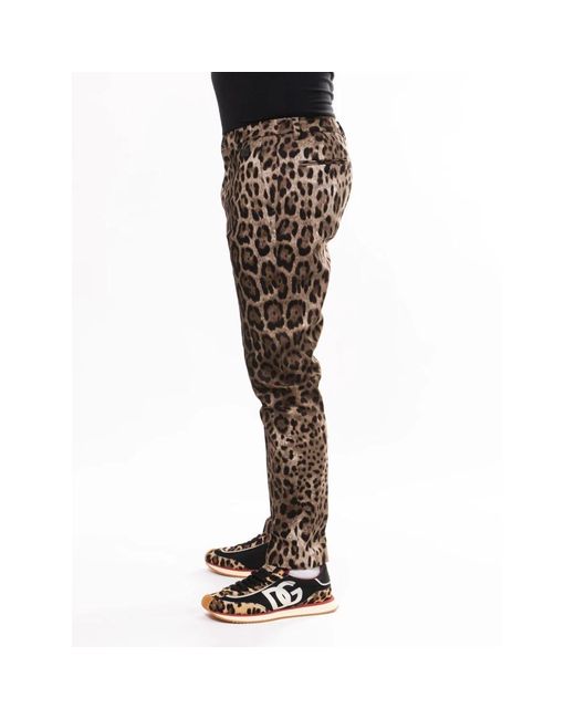 Dolce & Gabbana Black Slim-Fit Trousers for men