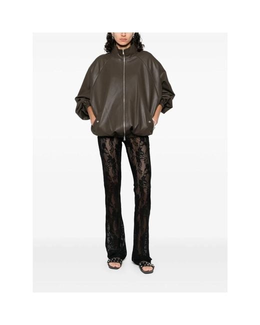 Norma Kamali Black Wide Trousers