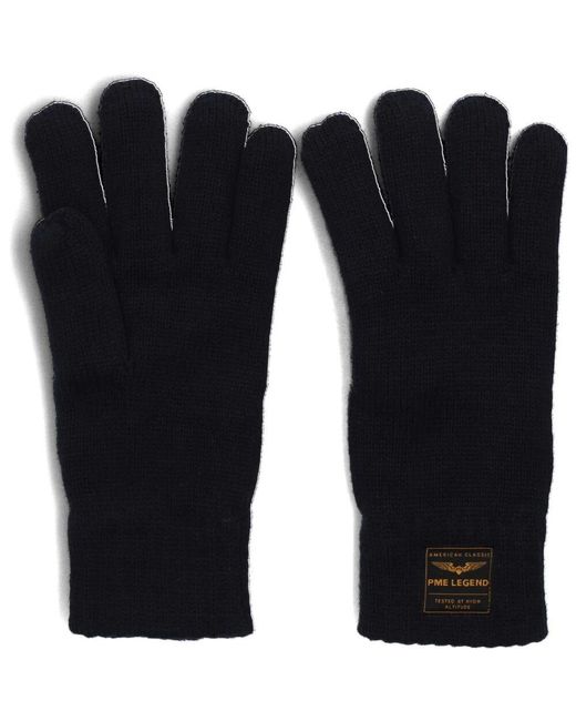 PME LEGEND Gestrickte Winterhandschuhe in Black für Herren