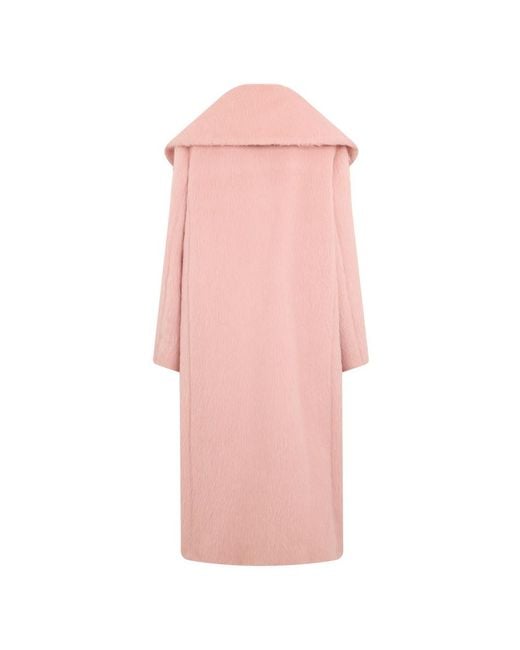 Alberta Ferretti Pink Double-Breasted Coats