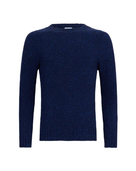 Malo Truien & Vesten ,Blauw ,Cashmere Trui Met Ronde Hals in het Blue voor heren