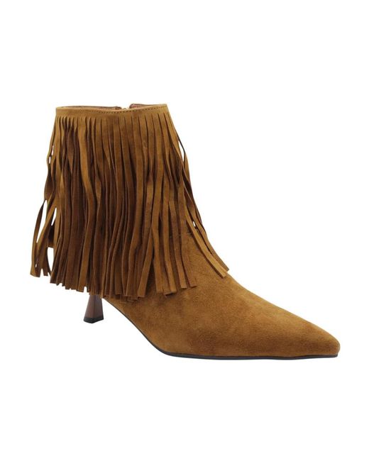 Bibi Lou Brown Heeled Boots