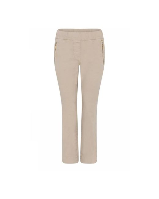 GUSTAV Natural Cropped Trousers