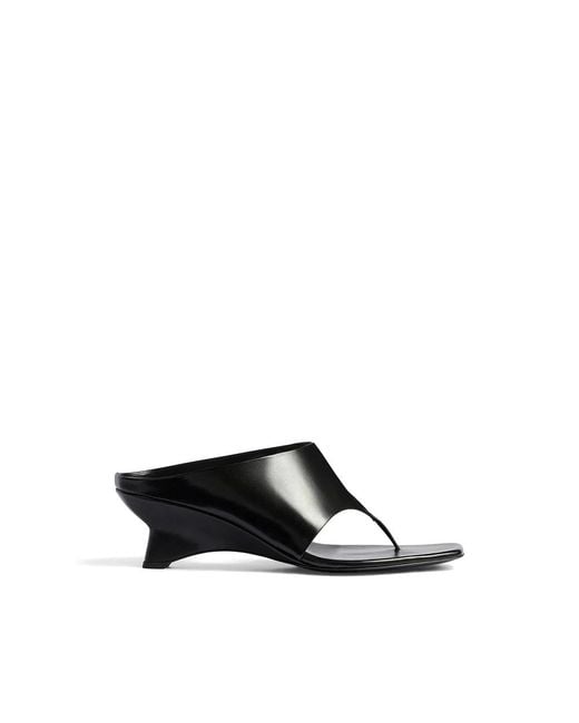 Khaite Black Heeled Mules