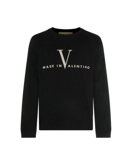Valentino Garavani Black Long Sleeve T-Shirts for men