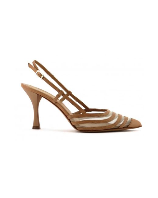 Gianmarco F. Brown Pumps