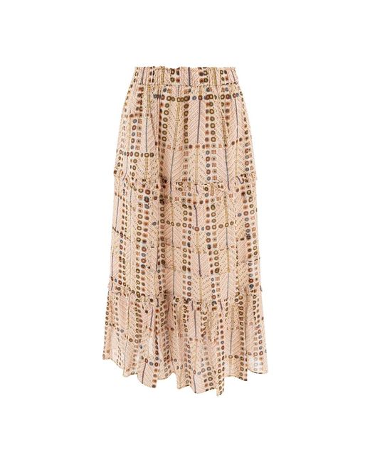 Isabel Marant Stijlvolle Katoenen Rok in het Natural